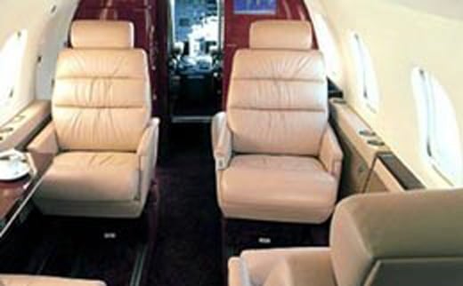 Learjet 55 Interior