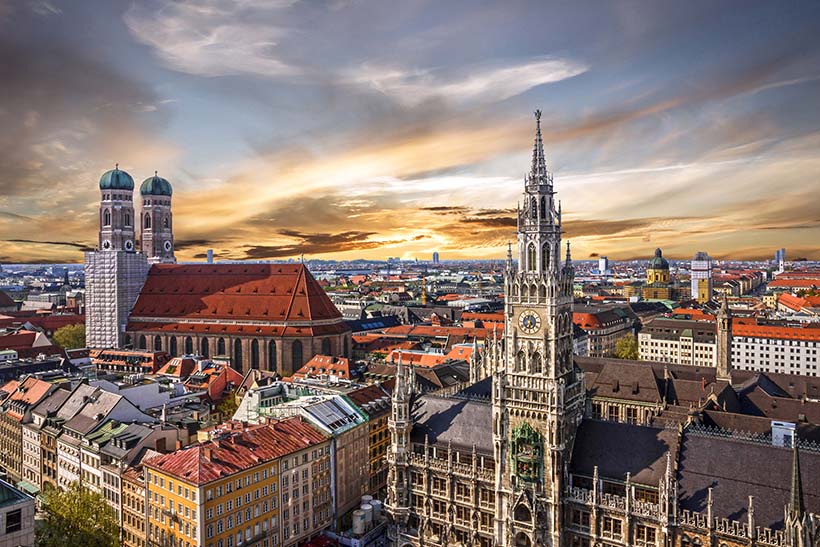 Munich Germany Skyline