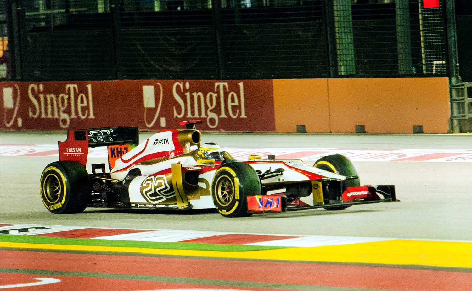 Pedro de la Rosa at the 2012 Singapore Grand Prix